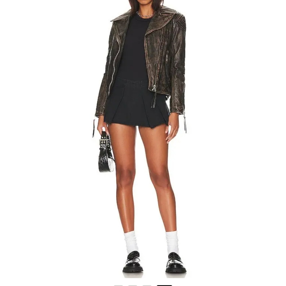 Free people heartbreaker black skort size 2 - Picture 4 of 16